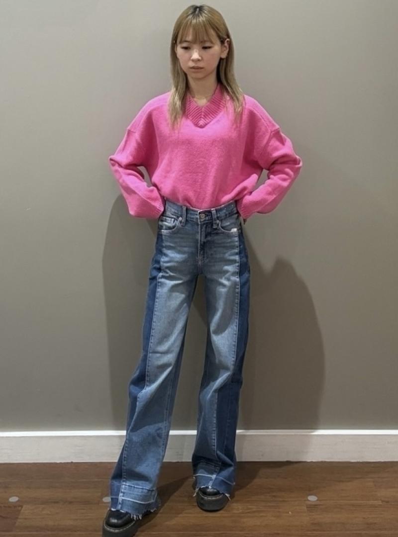 可愛らしいカシミヤ【ピンクニット】