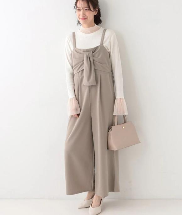 リボン風キャミサロペット