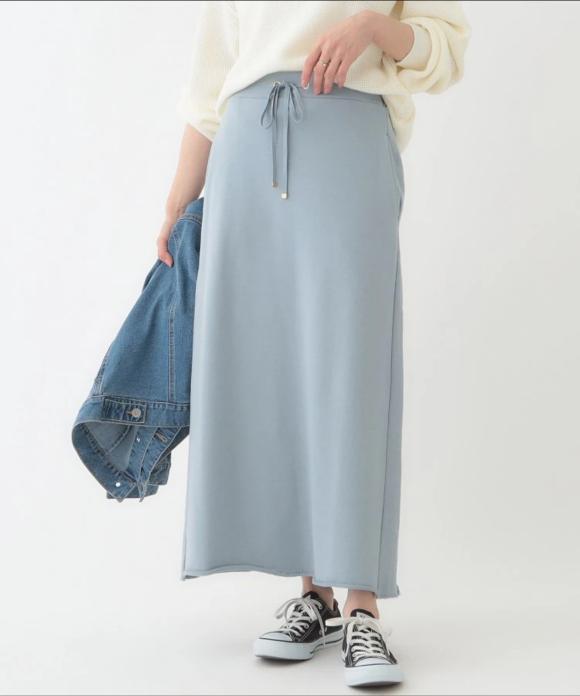 裏毛Aラインスカート