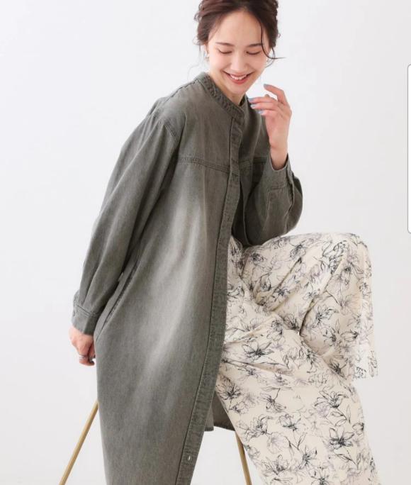 デニム シャツワンピ