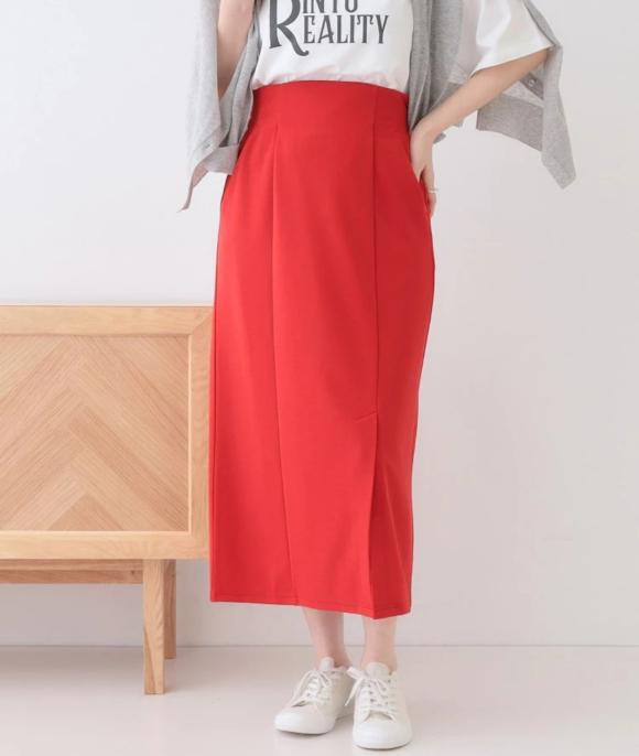 カットジョーゼット ナロースカート